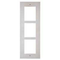 2N IP Verso Rahmen eingebaut 3 Module Silber