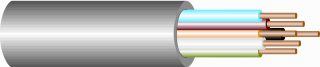 NetcamCenter Signalkabel 4-adrig steif 0,8 mm