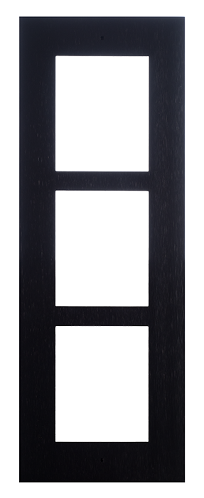 2N IP Verso Rahmen eingebaut 3 Module schwarz