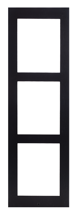2N IP Verso Rahmenoberfläche 3 Module schwarz
